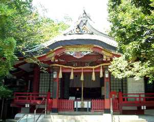 写真５－２：阿倍王子神社の拝殿。