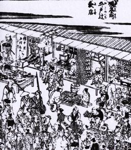 図ＴＴ１：「摂津名所図会」の順慶町。