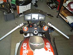 aprilia RS250 ポジション変更