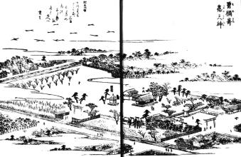 図１：『摂津名所図会』の露天神社。