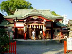写真７−１：開口神社の拝殿。