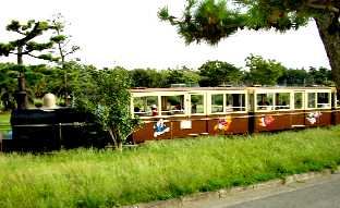 写真４－４：浜寺公園のミニ蒸気機関車。