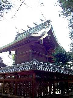 写真Ｋ２－３：柳澤神社の本殿。