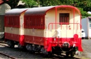 写真１−５−２：川根両国駅構内のＤＢ１型ディーゼル機関車。