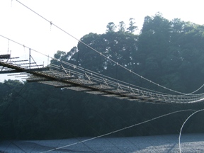写真４−２：塩郷吊橋。