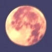 写真０－ａ：満月の晩を過ぎた「有明の月」。