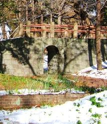 写真１－５：ドイツ村公園内のドイツ橋を模した橋。