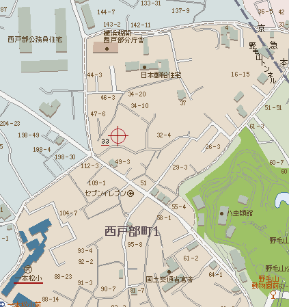西戸部町１丁目の詳細地図。