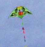 写真３－２：昆明北駅広場の手作り凧。