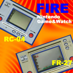 【完動品】任天堂 ゲームウォッチ FIRE GAME\u0026WATCH