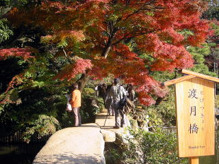 渡月橋の紅葉