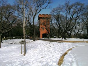 六道山公園展望台　雪