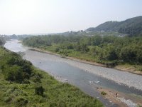 羽村取水堰付近の多摩川